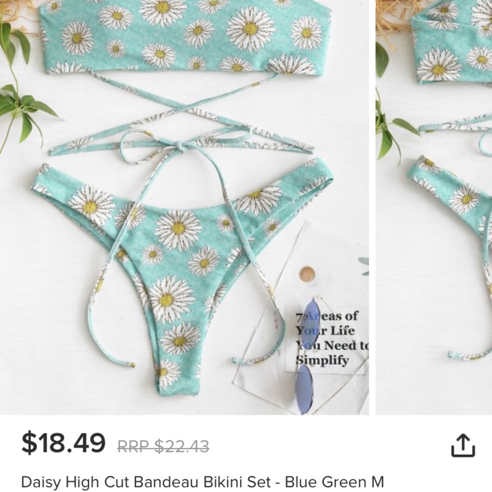 Daisy print Zaful bikini